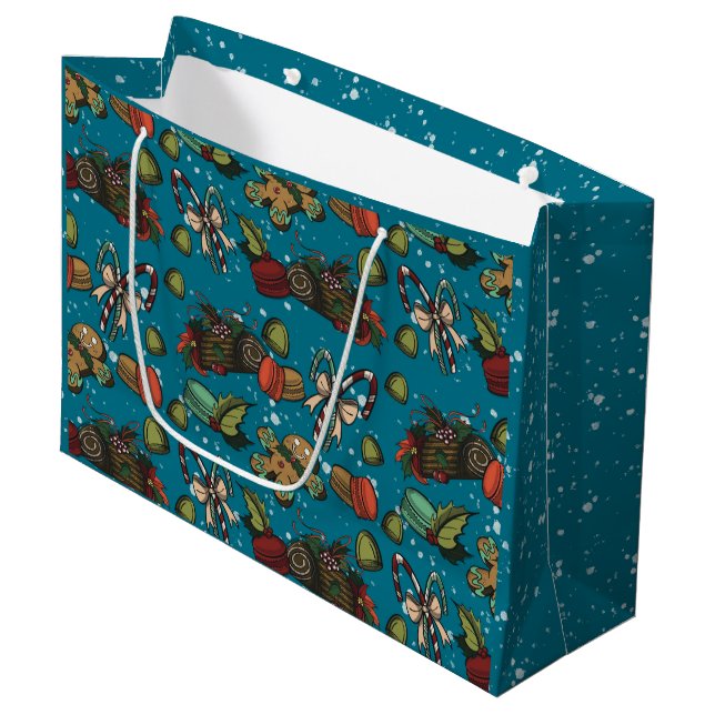 Bolsa De Regalo Grande Holiday Sweets- Ice (Color) (Angulo Anverso)