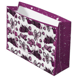 Bolsa De Regalo Grande Holiday Sweets- Sugar Plum (Solid)