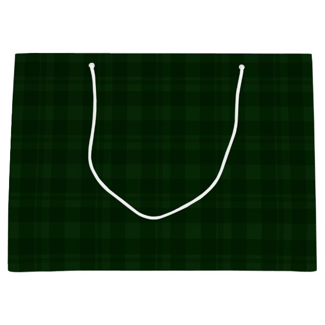 Bolsa De Regalo Grande Holly Berry Green Tartan Large Gift Bag (Anverso)