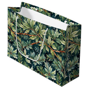 Bolsa De Regalo Grande Holly, Spruce, Snow Green