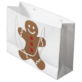 Bolsa De Regalo Grande Hombre de Jengibre Niños, Caramelos, Galletas, Div