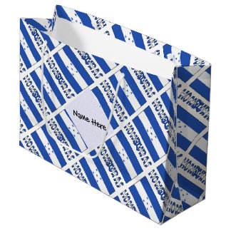 Bolsa De Regalo Grande Honduras and Honduran Flag Tiled Personalized 