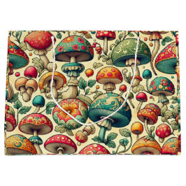 Bolsa De Regalo Grande Hongos Elegantes