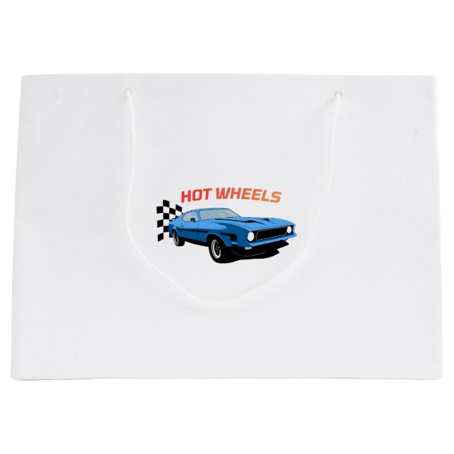 Bolsa De Regalo Grande Hot Wheels: velocidad, estilo y potencia (Anverso)