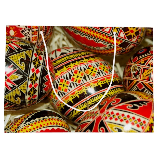 Bolsa De Regalo Grande Huevos de Pascua del rumano (Reverso)