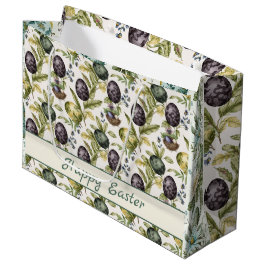 Bolsa De Regalo Grande Huevos de Pascua patrón nostálgico vintage no 3