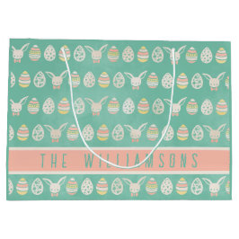 Bolsa De Regalo Grande Huevos de Pascua Personalizados Vintage Adorables