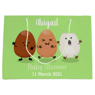 Bolsa De Regalo Grande Huevos kawaii lindo ilustracion personalizado dive