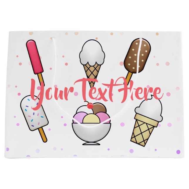 Bolsa De Regalo Grande Ice Cream Parlor Dream (Anverso)