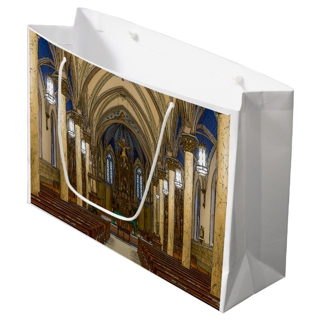 Bolsa De Regalo Grande Iglesia Católica de San Pedro (Angulo Anverso)