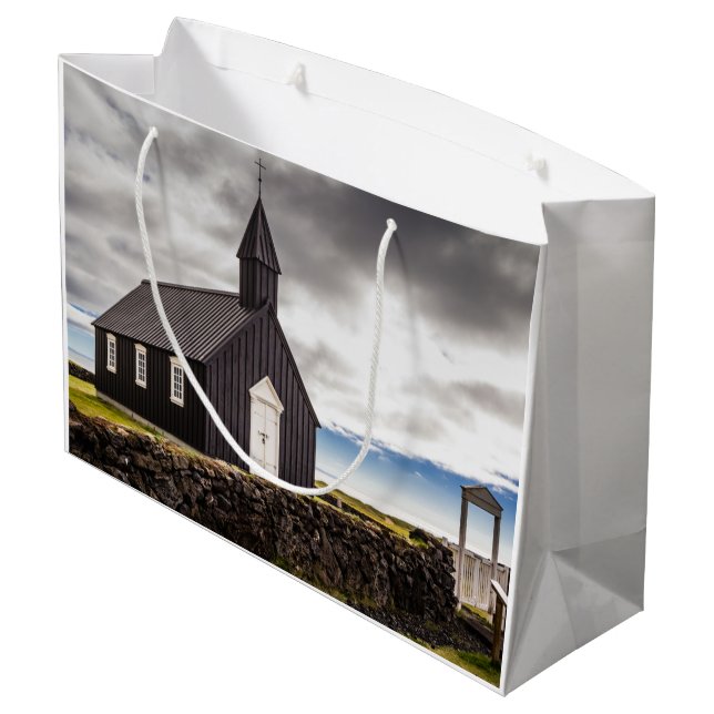Bolsa De Regalo Grande Iglesia Negra De Budir, Islandia (Angulo reverso)