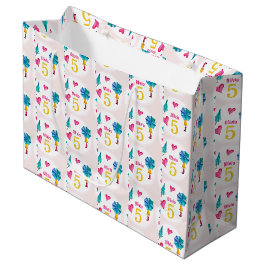 Bolsa De Regalo Grande Ilustracion acuarela de Cute Umbrella Chica