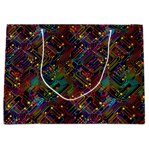 Bolsa De Regalo Grande Ilustracion de diseño de placa de circuito