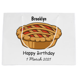 Bolsa De Regalo Grande Ilustracion de personalizado circular
