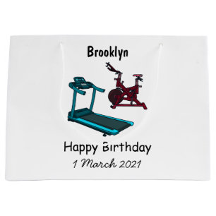 Bolsa De Regalo Grande Ilustracion de personalizado de bicicletas de hila