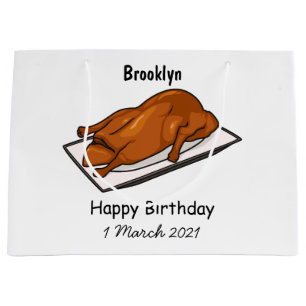 Bolsa De Regalo Grande Ilustracion de personalizado de pato de Peking