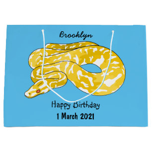 Bolsa De Regalo Grande Ilustracion de personalizado de pitón birmano