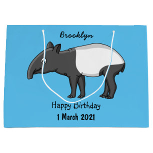 Bolsa De Regalo Grande Ilustracion de personalizado feliz