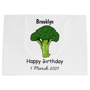 Bolsa De Regalo Grande Ilustracion personalizado de Broccoli