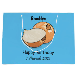 Bolsa De Regalo Grande Ilustracion personalizado de cebolla