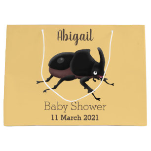 Bolsa De Regalo Grande Ilustracion personalizado de escarabajo rinoceront