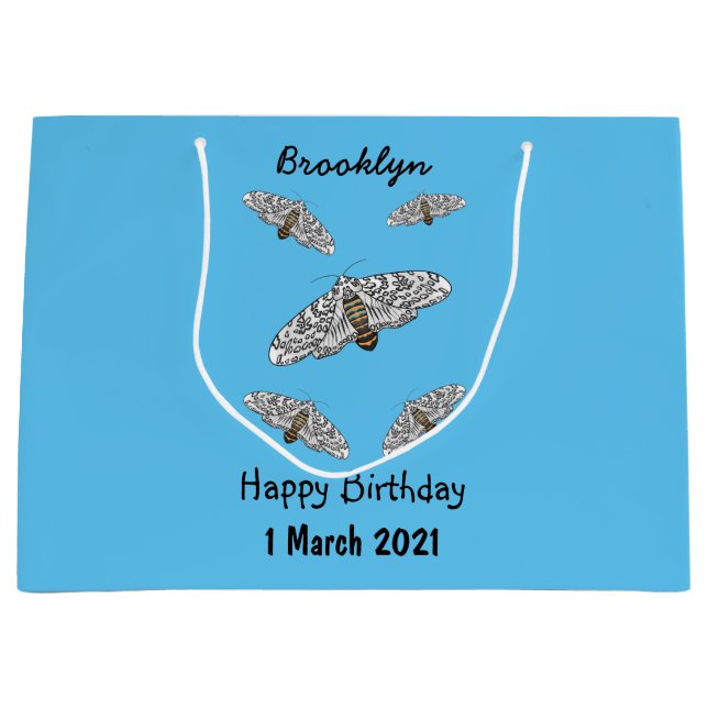 Bolsa De Regalo Grande Ilustracion personalizado de mariposa leopardo gig (Anverso)