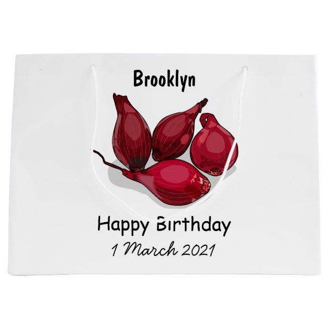 Bolsa De Regalo Grande Ilustracion personalizado de Shallot (Anverso)