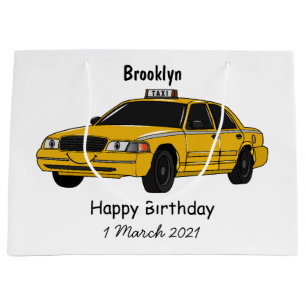 Bolsa De Regalo Grande Ilustracion personalizado de taxi