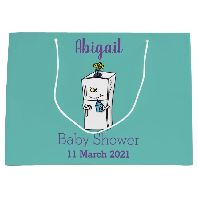 Bolsa De Regalo Grande Ilustracion personalizado frigorífico divertido (Anverso)
