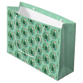 Bolsa De Regalo Grande Ilustraciones de Navidad Fiesta