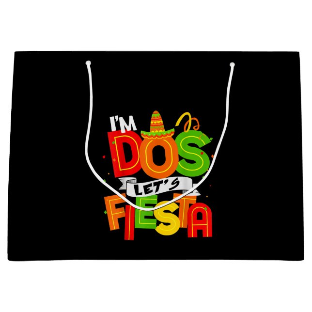 Bolsa De Regalo Grande Im Dos Taco Dos Días Dos Regalos De Cumpleaños Niñ (Anverso)