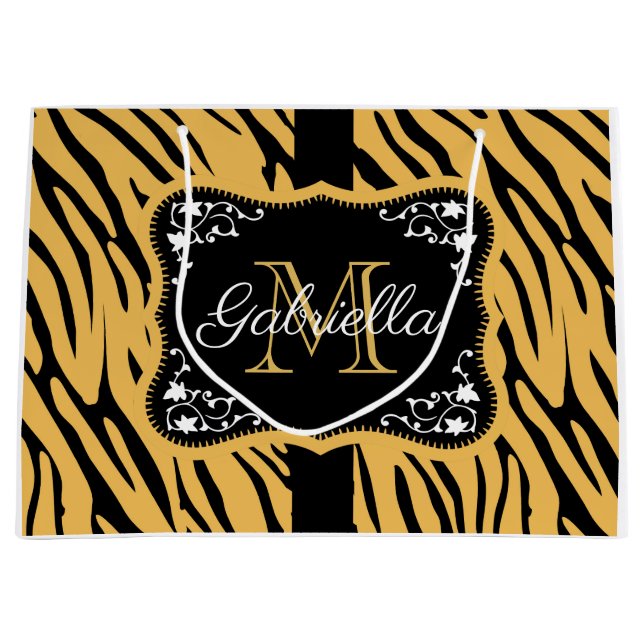 Bolsa De Regalo Grande Impresión Cute Leopard (Anverso)