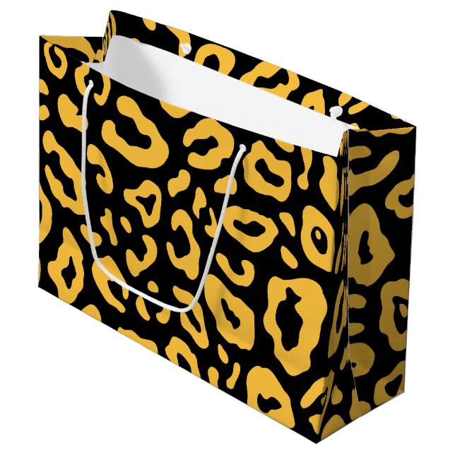 Bolsa De Regalo Grande Impresión Cute Leopard (Angulo Anverso)
