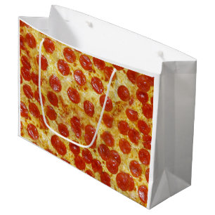 Bolsa De Regalo Grande Impresión de la pizza en bolso del regalo