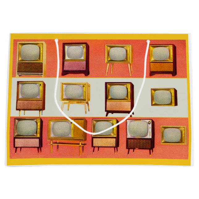 Bolsa De Regalo Grande Impresión de televisores de 1956 (Anverso)