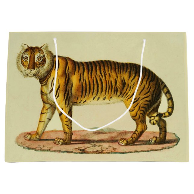 Bolsa De Regalo Grande Impresión de tigre de 1824 (Anverso)