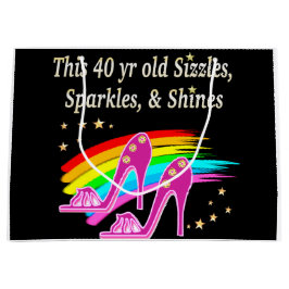 BOLSA DE REGALO GRANDE IMPRESIONANTE AMANTE DE LA 40 ZAPATILLA