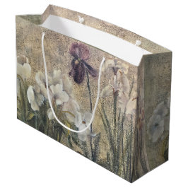 Bolsa De Regalo Grande Impresionismo vintage flores de lirio