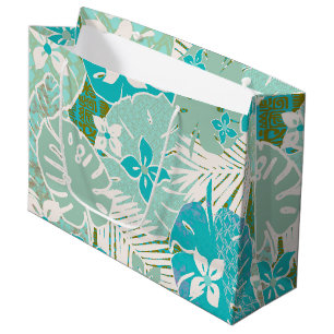 Bolsa De Regalo Grande Impresora hawaiana