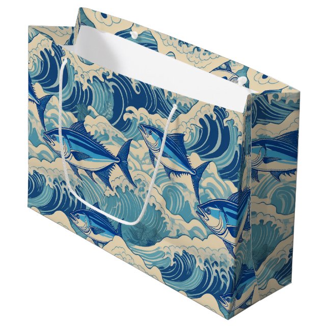 Bolsa De Regalo Grande Impresora hawaiana (Angulo Anverso)