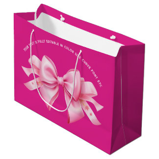 Bolsa De Regalo Grande Inclinarse sobre el moderno Barbiedoll de rosa cal