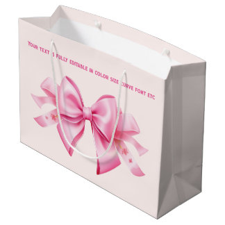 Bolsa De Regalo Grande Inclinarse sobre la moda barbiedoll rosa de Rubor