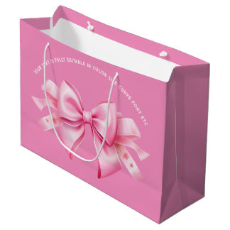 Bolsa De Regalo Grande Inclinarse sobre la moda barbiedoll rosa medio