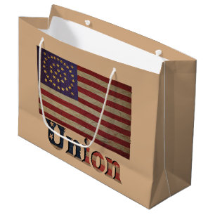 Bolsa De Regalo Grande Increíble bandera de la Unión de Guerra Civil