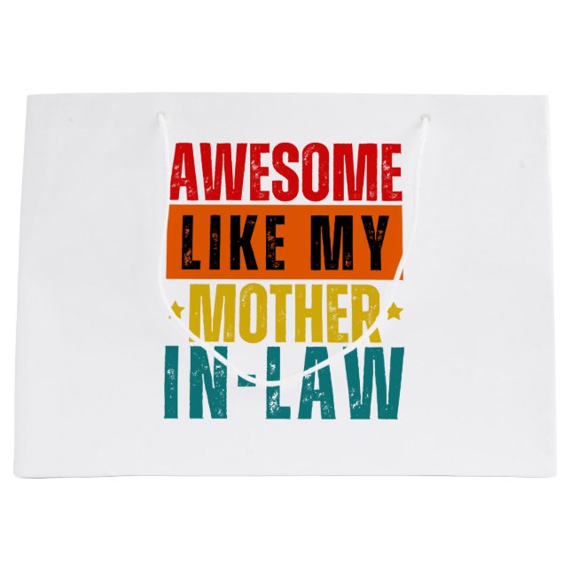 Bolsa De Regalo Grande Increíble como mi suegra (Anverso)