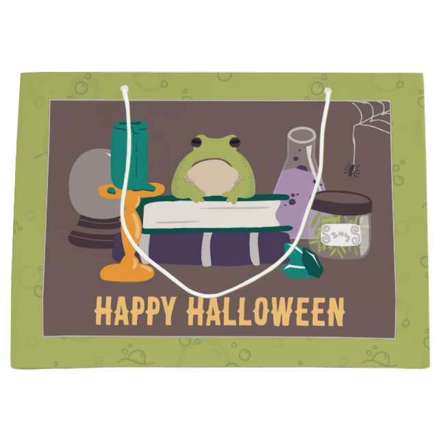 Bolsa De Regalo Grande Ingredientes de la concha Halloween (Anverso)