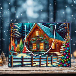 Bolsa De Regalo Grande Iniciar sesión en la noche de los Navidades