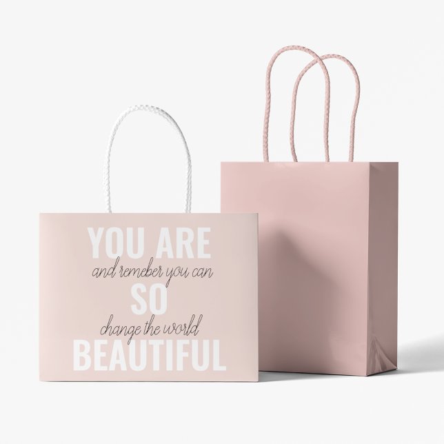 Bolsa De Regalo Grande Inspiración, Eres Tan Hermosa Cita Positiva (Subido por el creador)