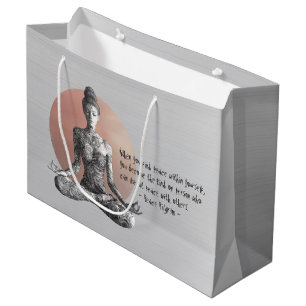 Bolsa De Regalo Grande Instructor de Meditación de Yoga Reiki Master Lotu
