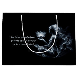 Bolsa De Regalo Grande Instructor de Yoga Lotus Meditation Pose GIGHT Mis